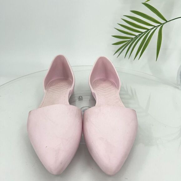 Native Women's Audrey Flat Size 7 D'Orsay Slip On Shoe Pink Rubber Beach Pool - Picture 15 of 15
